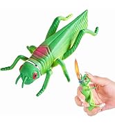 Creative Soft Silicone Grasshopper-Shaped Torch Lighter - Cool Portable Butane Lighter with Adjus...
