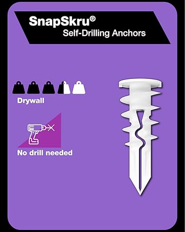 Toggler Drywall Anchor Toggle Bolt Wall Anchor Tv Mount Hollow Wall Fastener Self Drilling SnapSkru