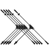 BTF-LIGHTING 5 PCS 2 Core 2 pin Black Plastics IP65 T Shape Tee Connctor 1 Male Ends 2 Female End...