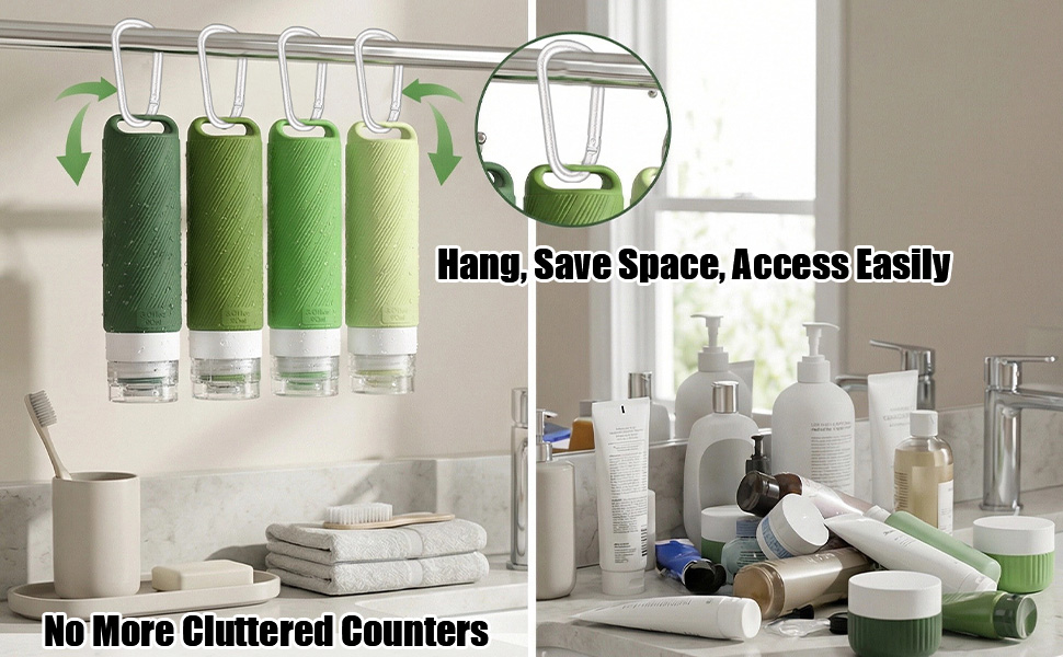 No More Cluttered Counters, Hang, Save Space, Access Easily