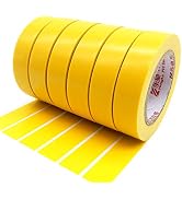 Viaky 6 Pack Electrical Tape Each Roll 0.6" x 50' High End Industrial Grade - Rated to 176 Degree...