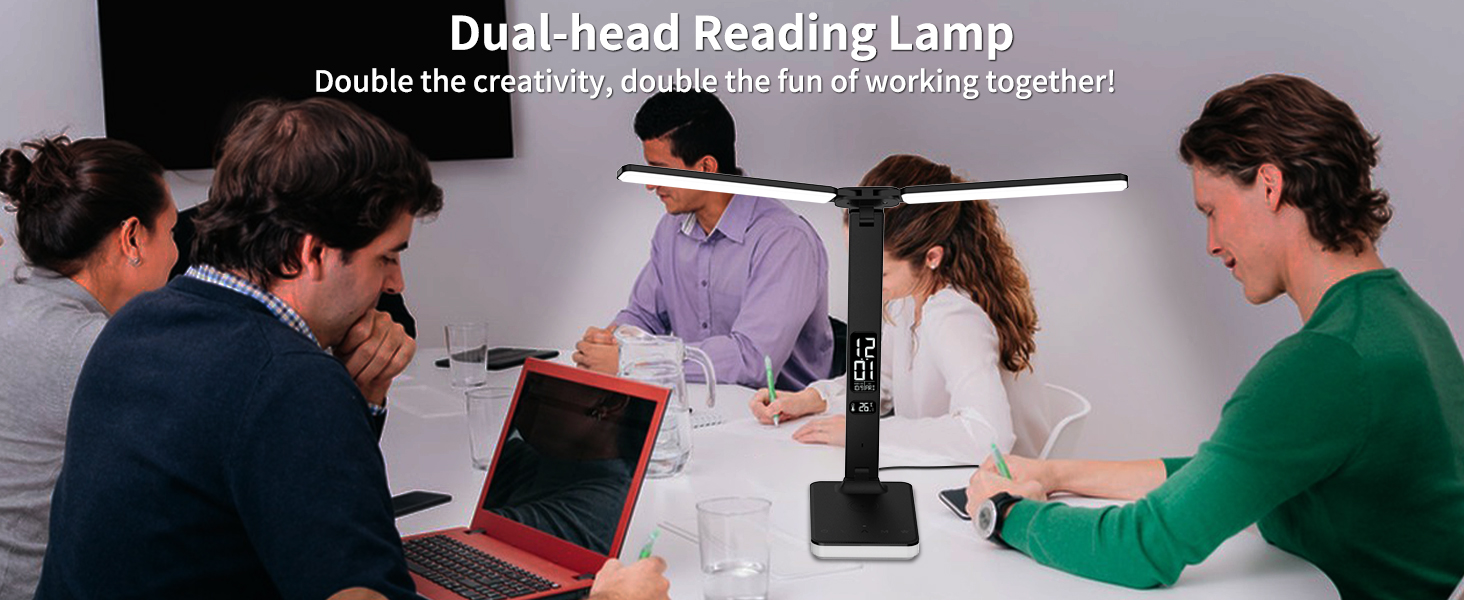 Dual head reading light, colleagues work together more efficiently