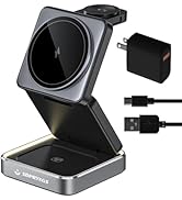 2025 Upgraded 3-in-1 Magnetic Wireless Charger,Charging Stand,Charging Station,for Apple iPhone 1...
