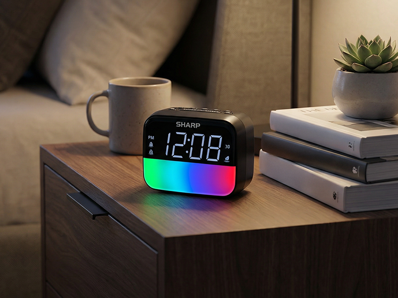 SHARP All-in-One Smart Bedside Alarm Clock - Bluetooth speaker, , sleep sounds, and RGB night light