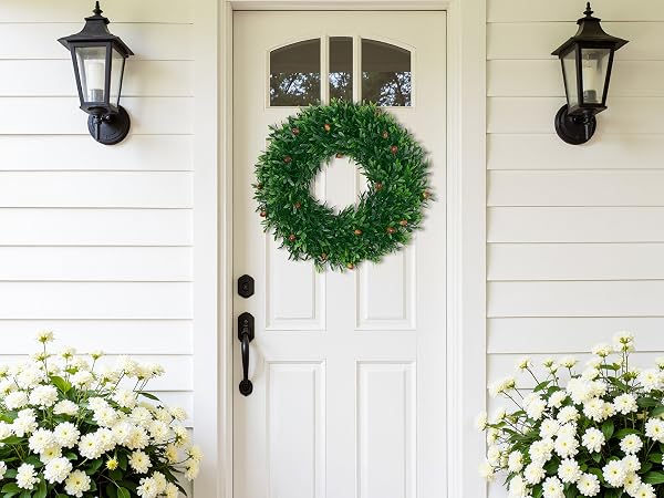 green wreath