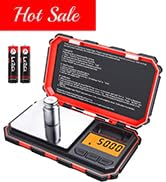 Digital Pocket Scale, 200g /0.01g Kitchen Scale, Electronic Smart Scale with 50g Calibration Weig...