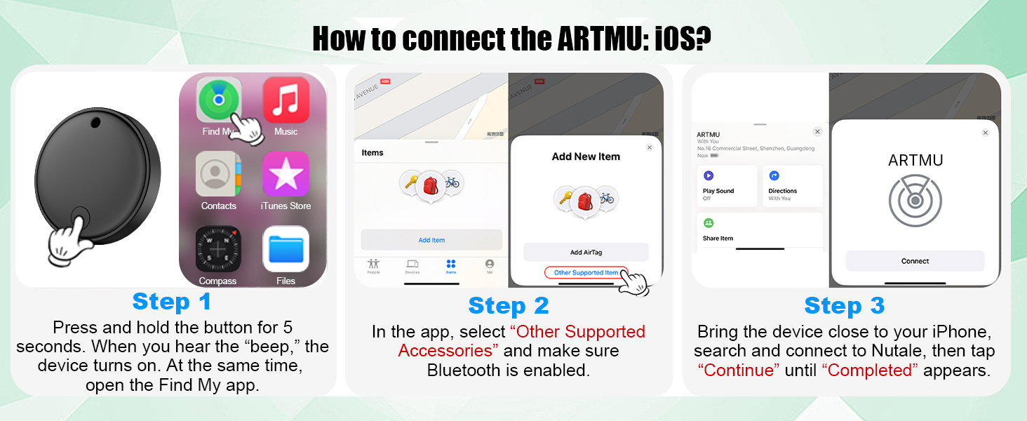 How to connect the iOS