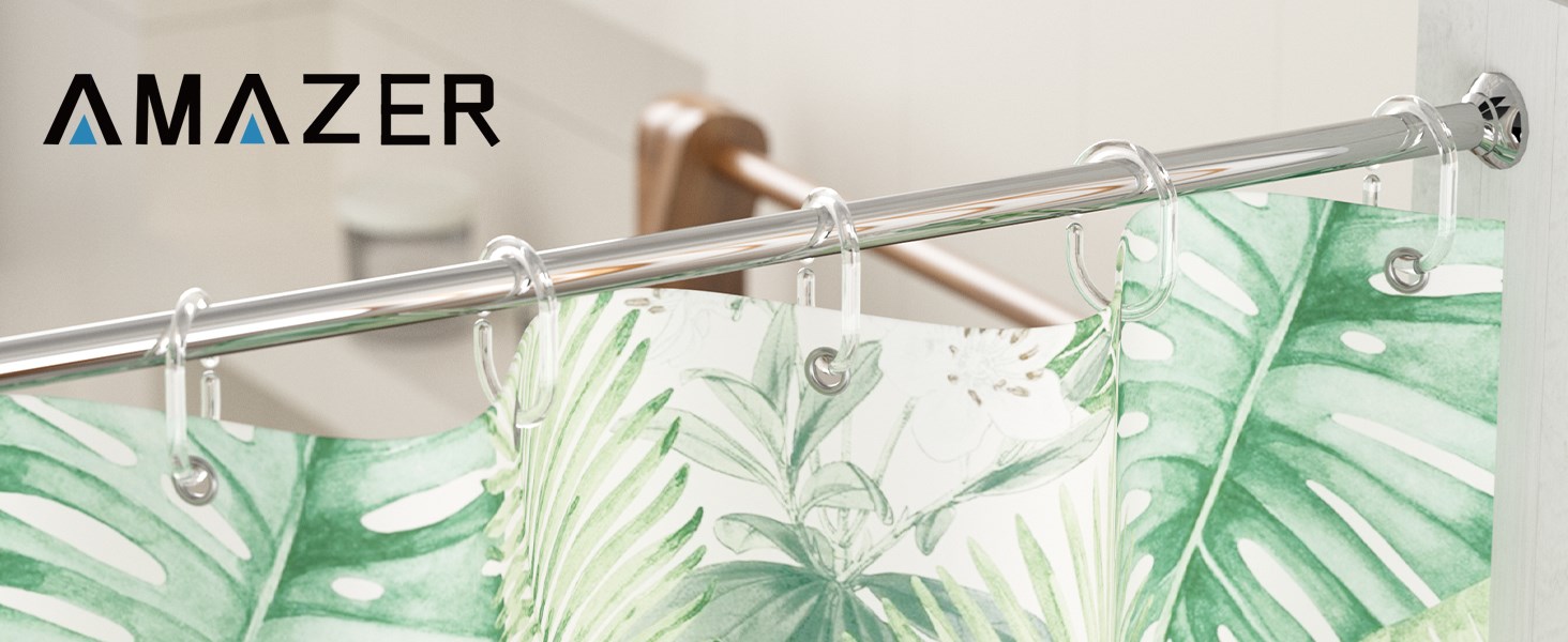 plastic shower curtain hooks clear