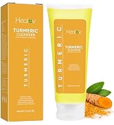 Healov Turmeric Face Wash, Turmeric Clear Skin Liquid Soap – 100% Natural Anti Aging Exfoliating ...