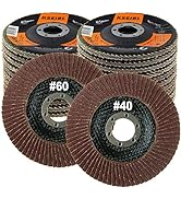 KSEIBI Grit 40 60 Flap Disc 4 1/2 Inch Grinding Wheel