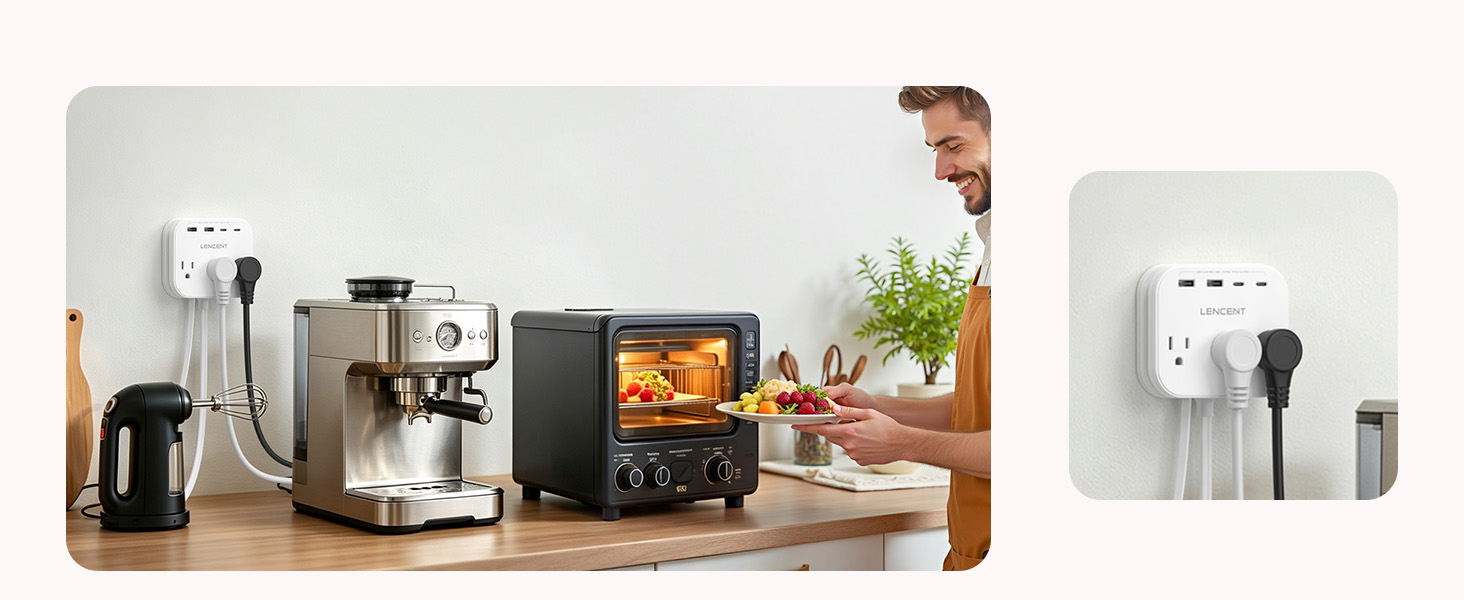 Ideal for projectors, ovens, toasters, laptops, printers, tablets, cell phones