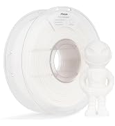 AMOLEN 3D Printer Filament PLA, 1.75mm PLA Filament Paper White PLA, 1KG/2.2lb, Dimensional Accur...