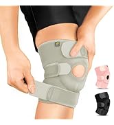 Bracoo Knee Support Brace for Men Women, Adjustable Compression Sleeve Wrap Patellar Pad Tendon -...