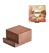 Wooden square block with a separate slim base piece. Smooth, polished surface with visible wood grain. Appears to be a decorative or functional wooden item.
