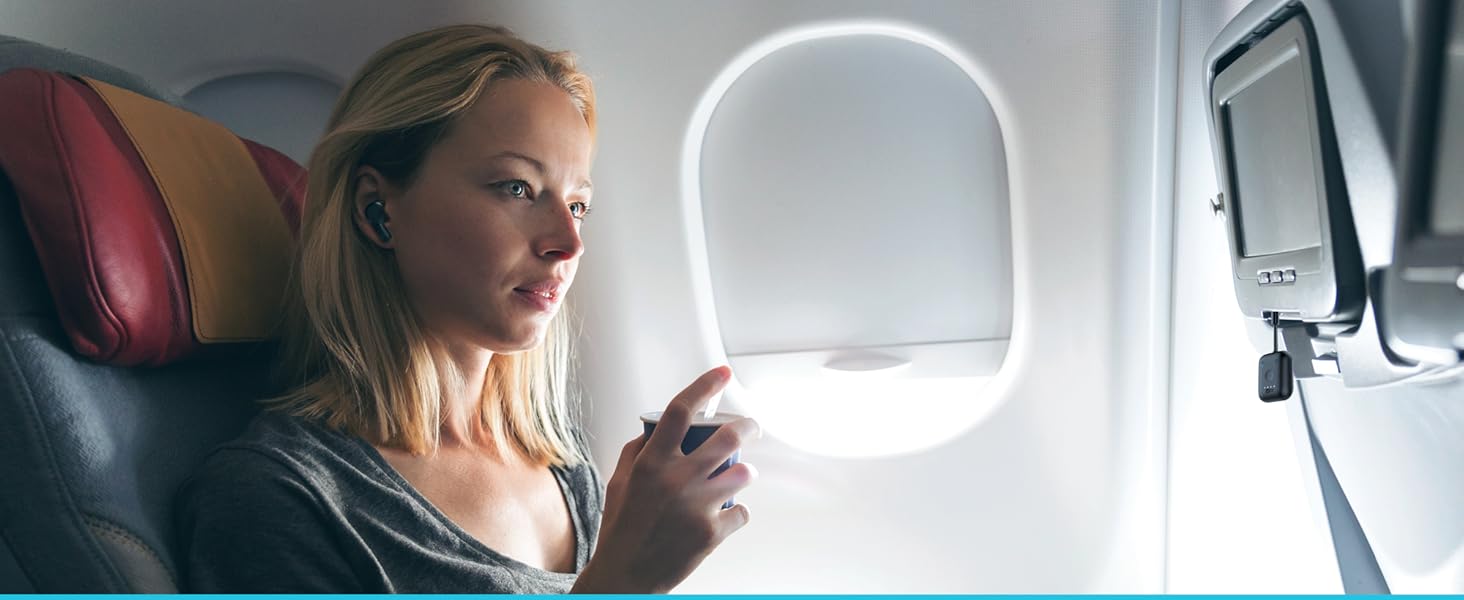 MEE audio Connect Air In-Flight Bluetooth Wireless Audio Transmitter Adapter for AirPods