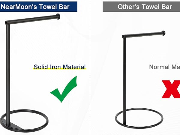 Thicken Metal L Shape Hand Towel Rack