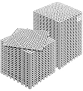 VEVOR Modular Interlocking Cushion, 50 Pack 12" x 12" Splicing Drainage Mats, Soft PVC Interlocki...