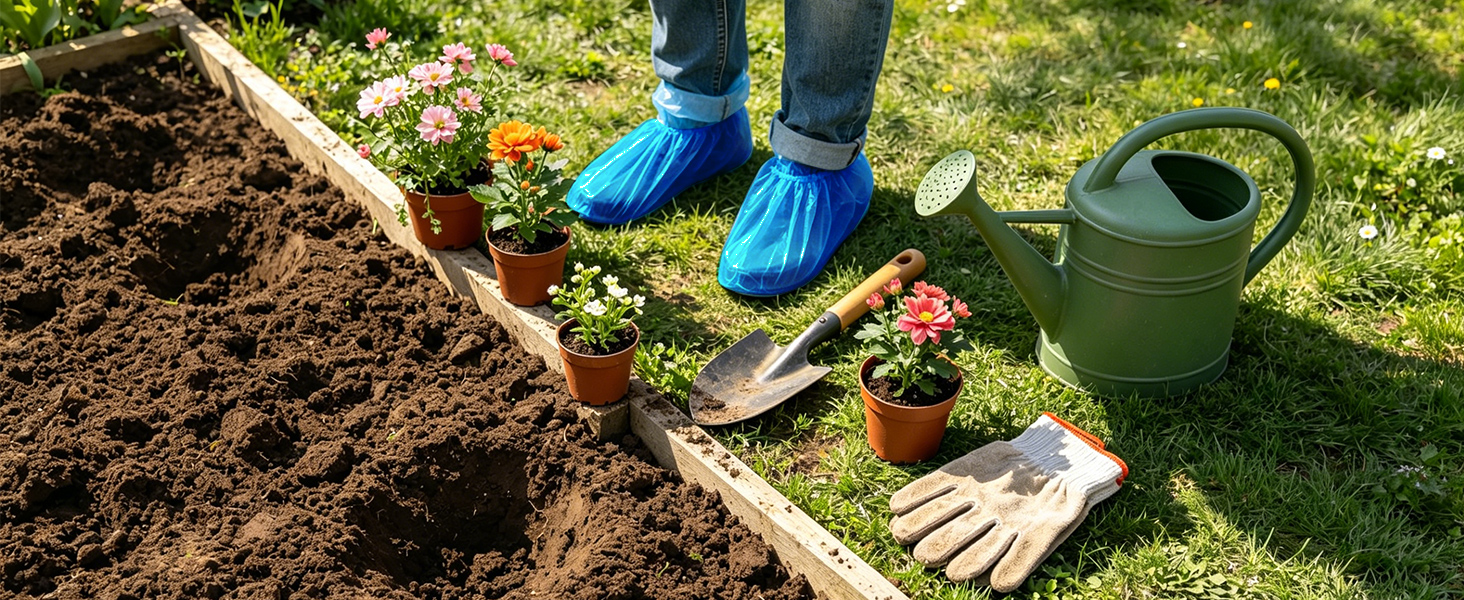 shoe covers for gardenging work