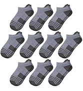 Comfoex 10 Pairs Boys Socks Ankle Athletic Socks For Boys 4-7 7-10 10-12 Years Old With Cushioned...