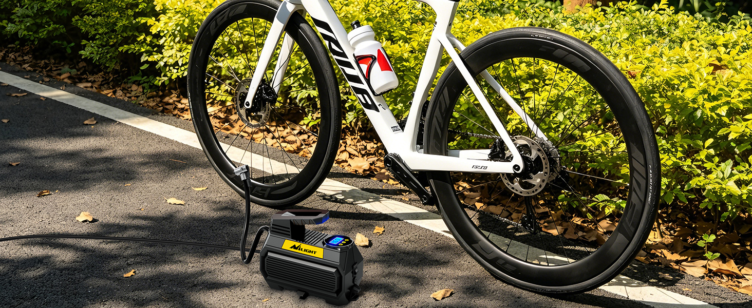 Nilight portable tire inflator with digital pressure gauge