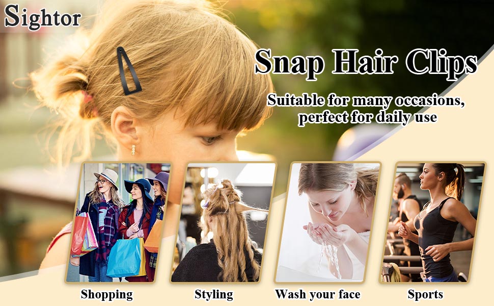 snap hair clips