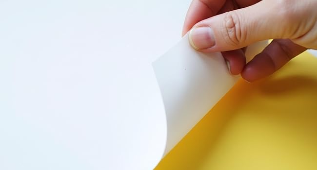 Self Adhesive. Just peel and stick.