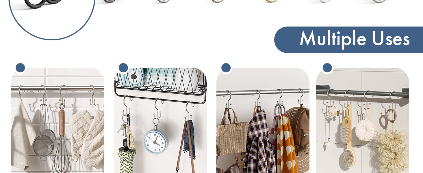 Double Sided Shower Hooks
