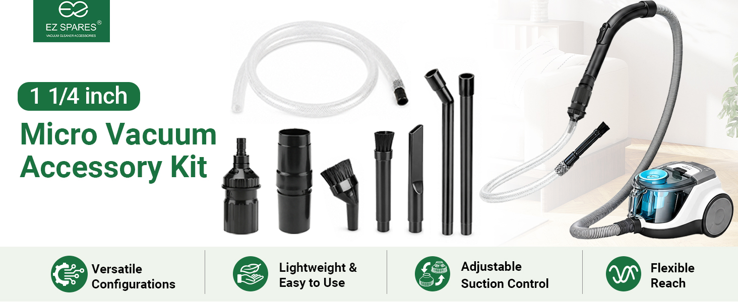 Crevice Attachment Kit for vacuum