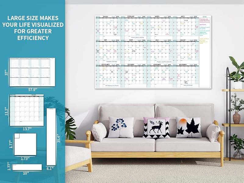 dry erase calendar for wall