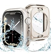 Goton 2 in 1 Waterproof Case for Apple Watch Series 8 & Series 7 41mm Screen Protector, 360 Prote...