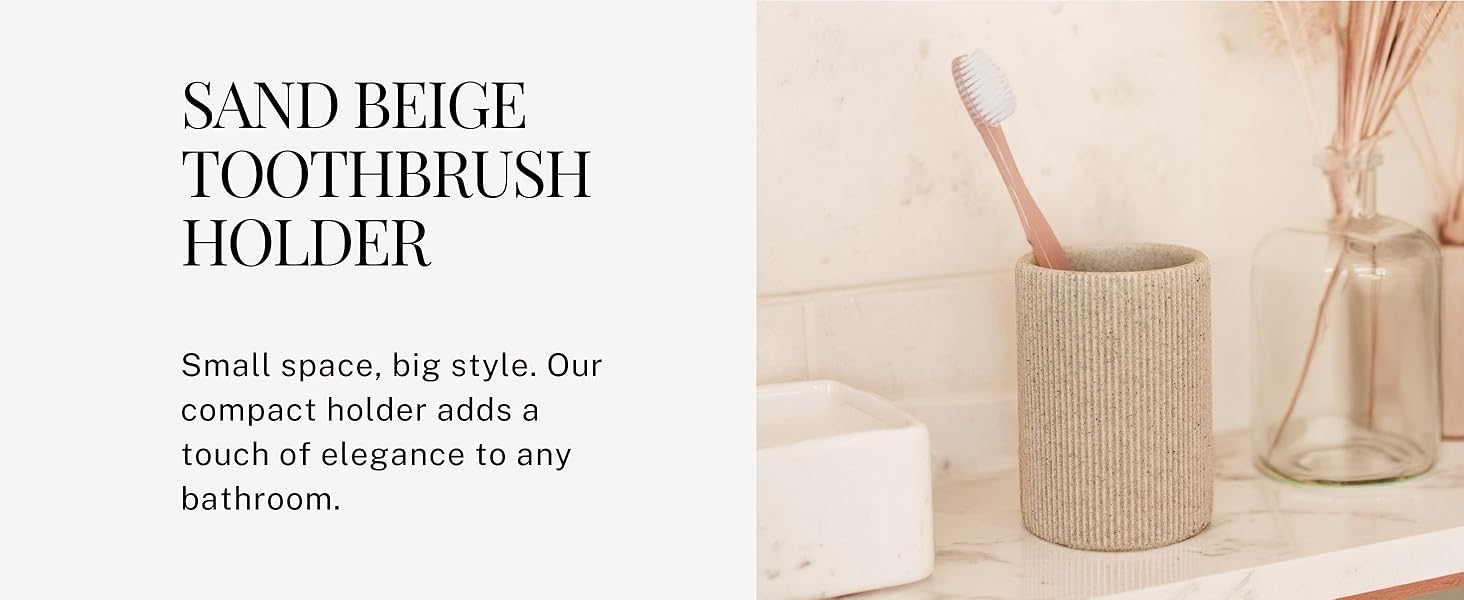 lunestella small toothbrush holder adds elegance to bathroom