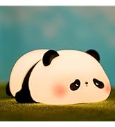 YR YRHH-PET Panda Cute Night Light, Squishy Panda Kids Lamp, Rechargeable Dimmable Animal Light D...