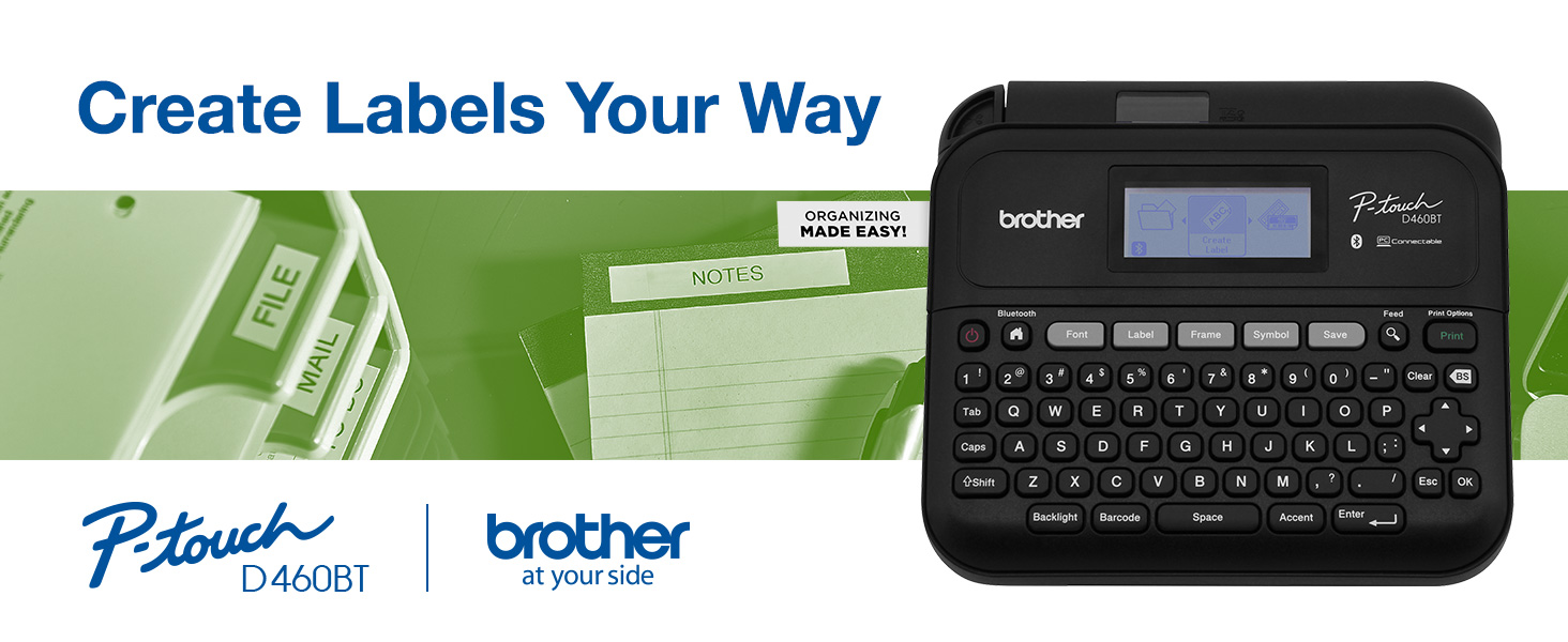 Brother P-touch PTD460BT Label Maker: Create Labels Your way