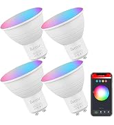 GU10 Smart Bulb 4 Pack, RGBCW Color Changing Alexa LED Light Bulbs 5W - WiFi Halogen Lights Dimma...