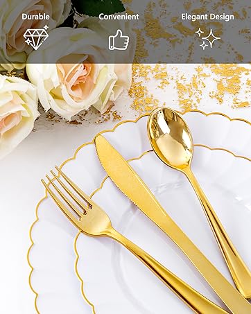 Scalloped Plastic Plates