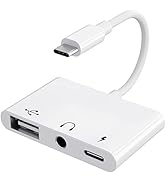 UWECAN USB C to USB Adapter, 3 in 1 USB C to USB OTG Cable Adapter with 3.5mm Headphone Audio Jac...
