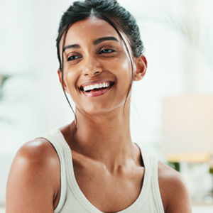 women smiling
