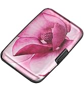 ELFISH Mini RFID Aluminum Wallet Credit Cards Holder Business Card Case Metal ID Case for Men Wom...
