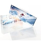 Premium Double-Sided 2x6 Clear Acrylic Photo Booth Frame Block - 20% Thicker (24MM) - Desktop And...