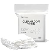 Synvicovan Cleanroom Polyester Wipers 12"x12"(150 Pcs, 140GSM) Double Knit 100% Lint Free Cleanin...