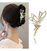 Fashion Hair Clip Metal Hair Clips for Girls Rhinestone Hair Claws Fairy Hair Claw Clips for Thic...