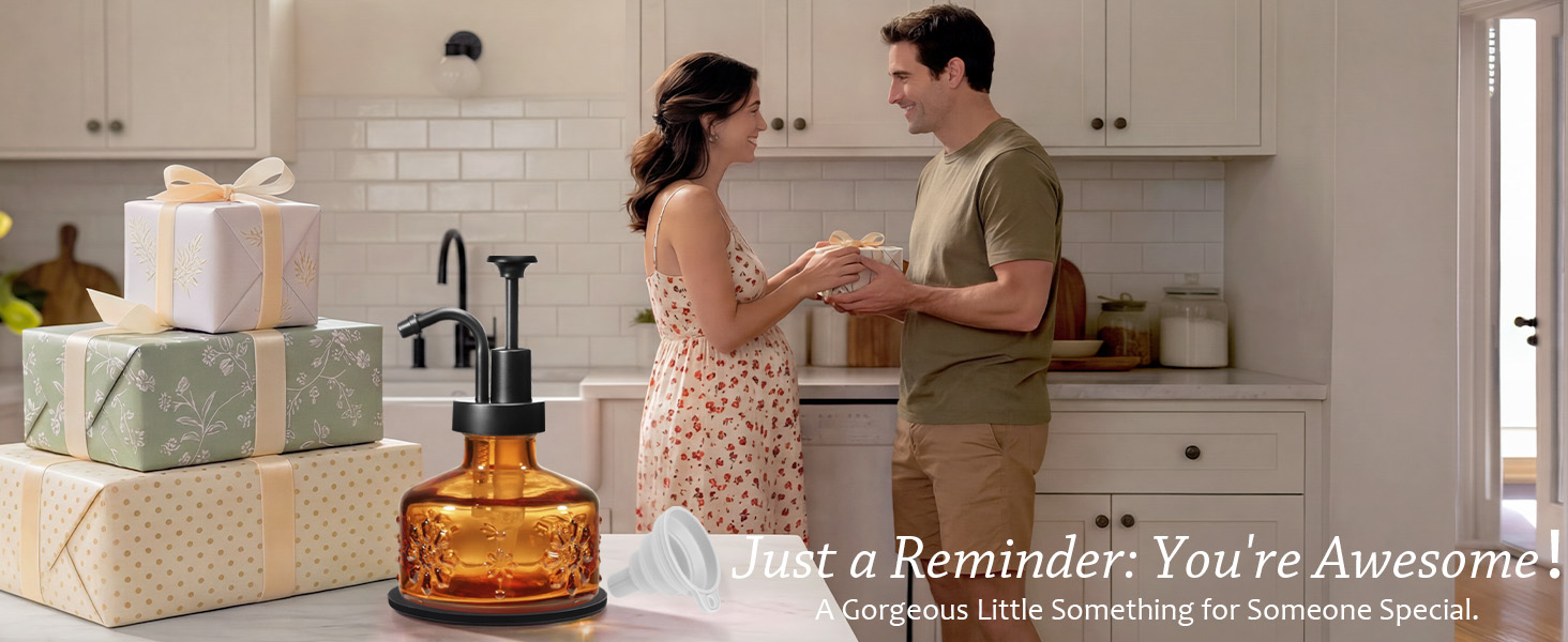 vintage soap dispenser for family lover friends