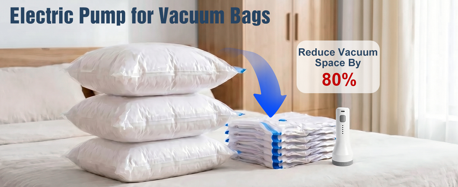 rechargeable pump for vacuum bags