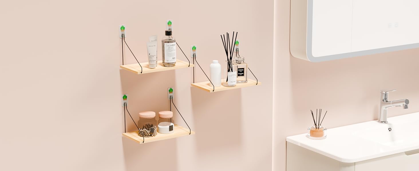 bathroom shelves