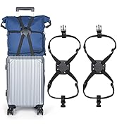 XINRUI 2 Pack Luggage Straps Bungees, Adjustable Suitcase Belt Portable Travel Straps Elastic Air...