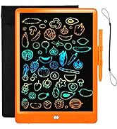Magnetic Drawing Board LCD Draw Pad for Kids with Protect Bag,Colorful Screen Writing Tablet 10-I...