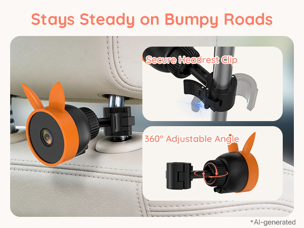 double camera car baby monitor for 2