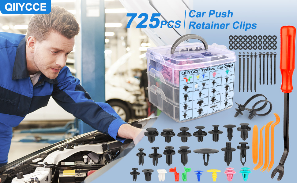 725Pcs Car Push Retainer Clips