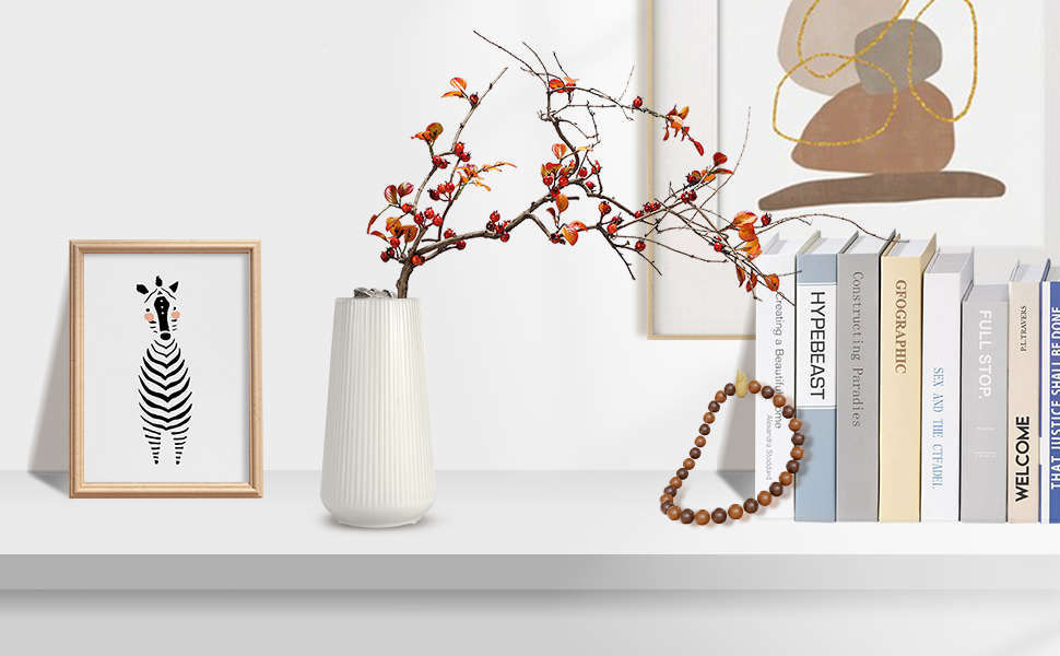 home decor white small vase