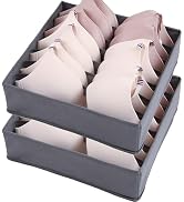 FAMALAHEE 2Pack Drawer Organizer Divider, Foldable Closet Storage Organizer Basket, and Fabric Or...